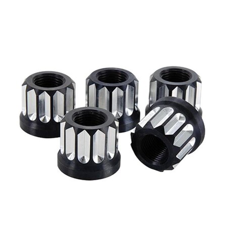 Apositos 0.62 in. - 18 Race Lug Nuts, 5PK AP3074461